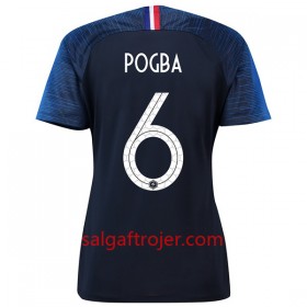 Frankrig Fodboldtrøjer Pogba 6 Dame Hjemmebanesæt VM 2018